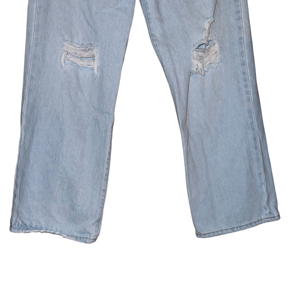 LEVI’S Ribcage Straight Ankle In Ojai Shore Light Wash Distressed Size 28 - Picture 7 of 16